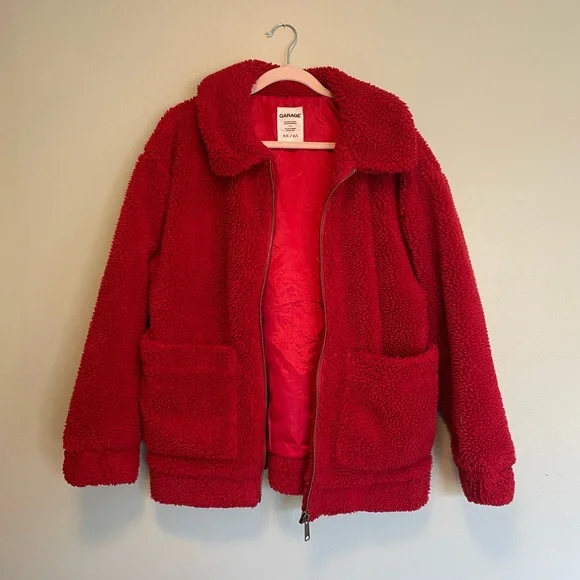 Red Teddy Jacket - Picture 2 of 7